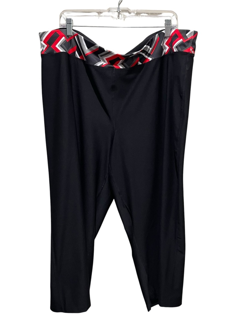 Xersion Performancewear Black Geometric Waistband Leggings Women’s Plus Size 2X